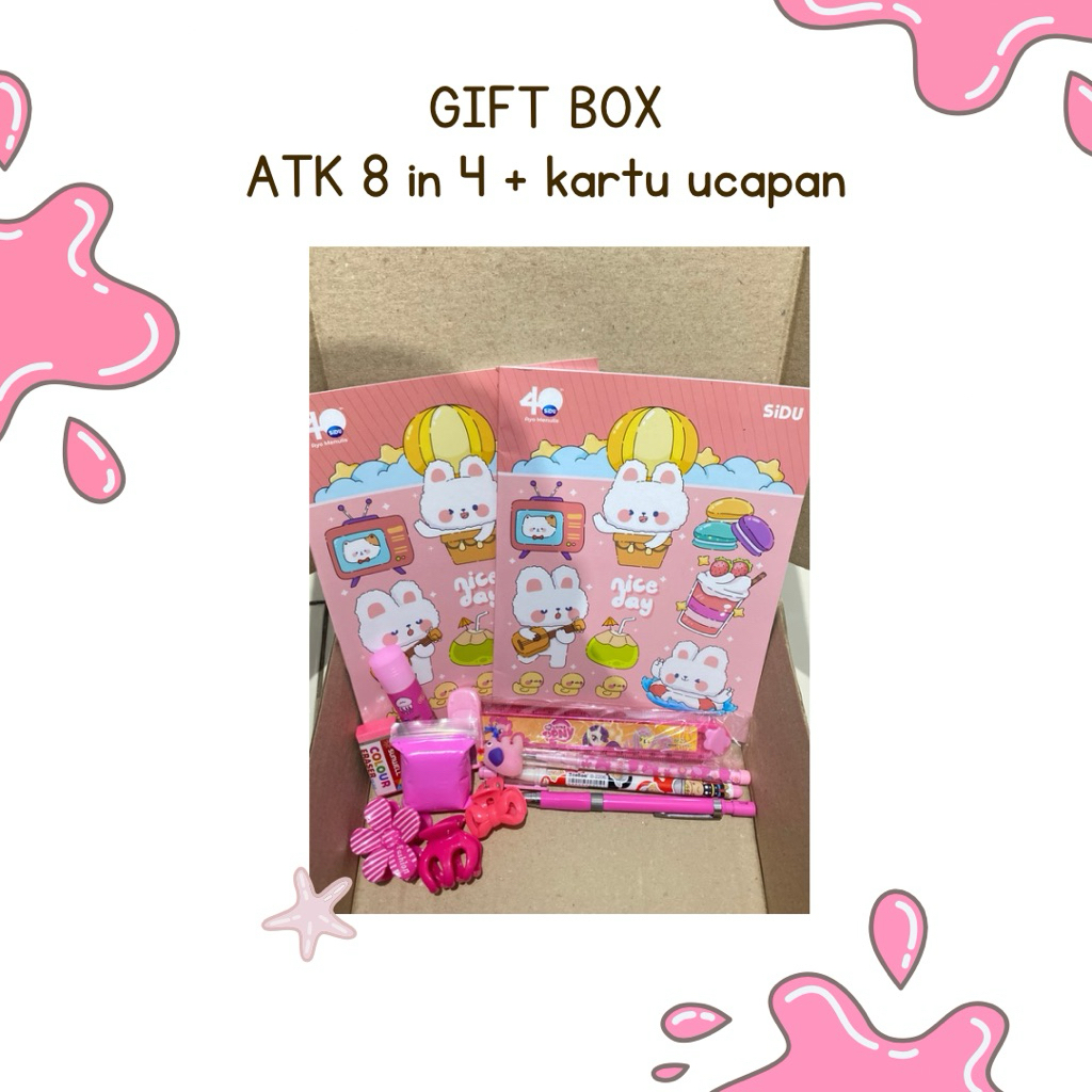 

GIFT BOX ALAT TULIS PINKY (free kartu ucapan)