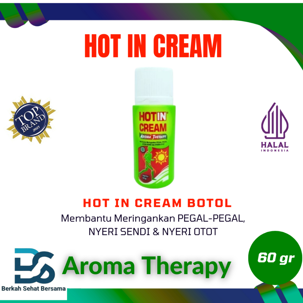 HOT IN CREAM BOTOL 60GRAM  Aroma Therapy