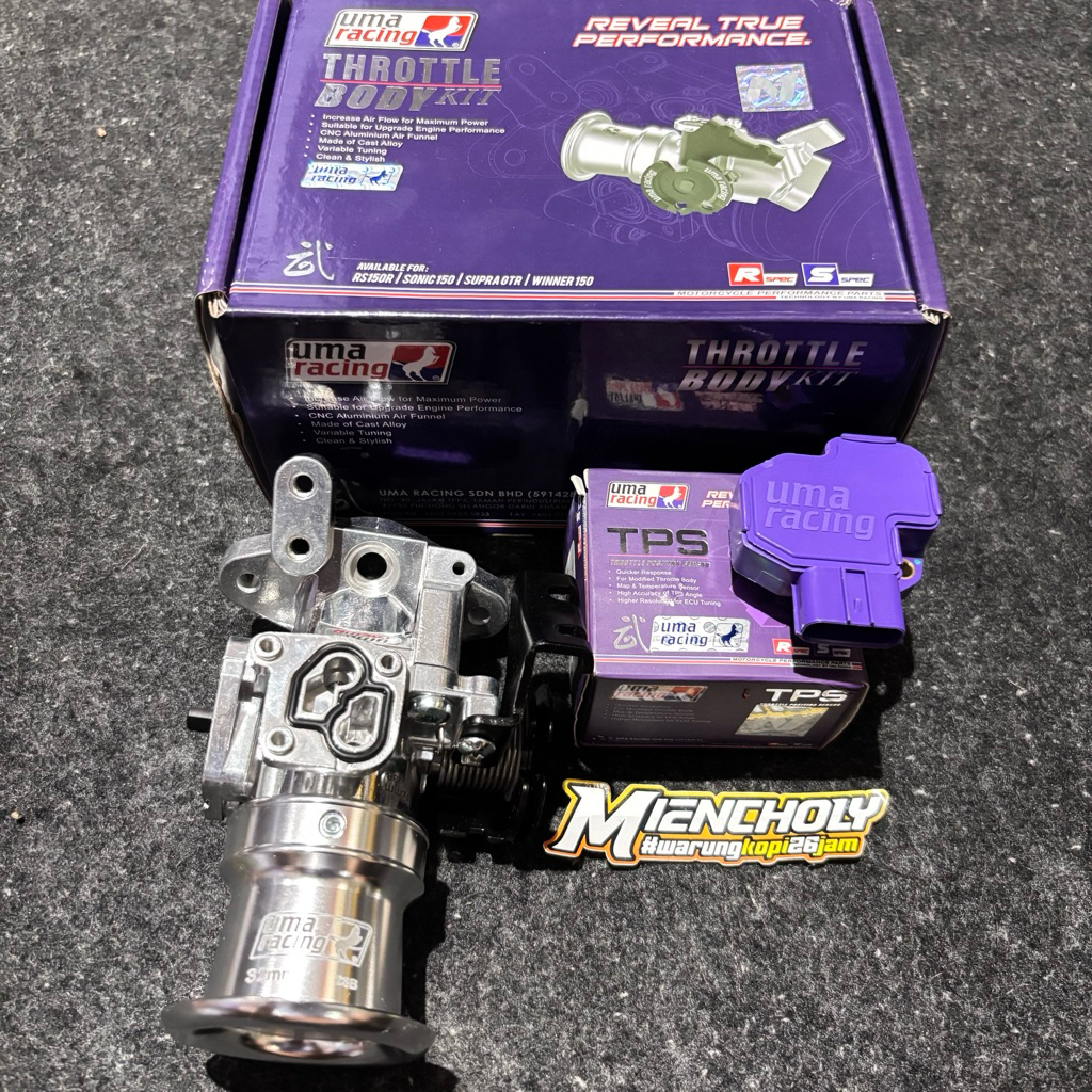 TB SONIC THROTTLE BODY KIT HONDA SONIC SUPRAGTR RS150 CBR150R LED CB150R LED 32mm  34mm original