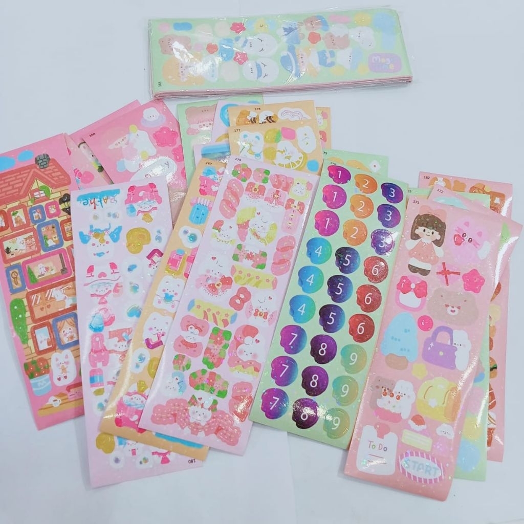 

STIKER DIARY DIY STIKER BOTOL AIR MINUM, HP, LAPTOP MOTIF KARTUN
