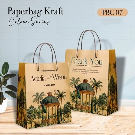 

[12PCS] TAS PERNIKAHAN & HAJATAN AESTHETIC 20 X 25 X 10 CM - PAPER BAG PBC READY STOCK - PBC 07