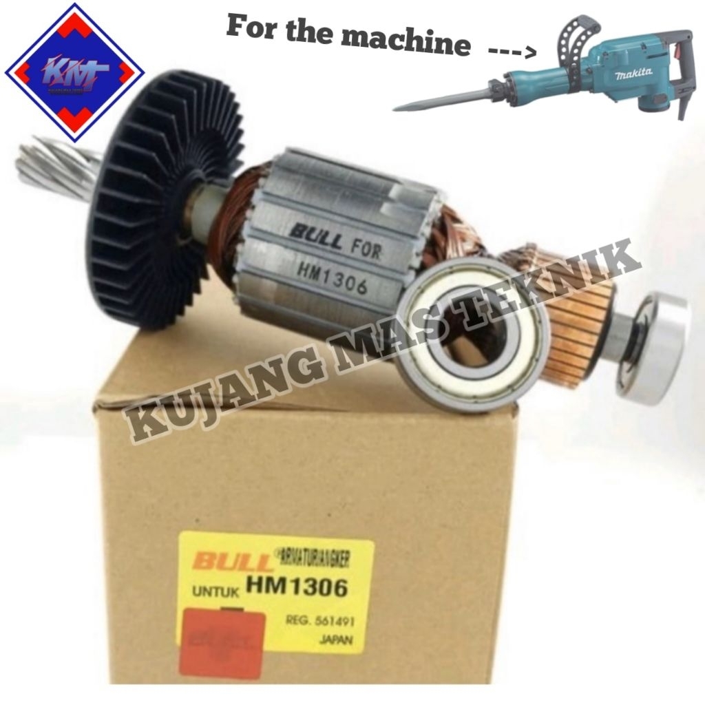 ARMATURE BULL HM1306 MESIN JACK HAMMER MAKITA HM 1306 ROTOR ANGKER HM1306 MAKITA