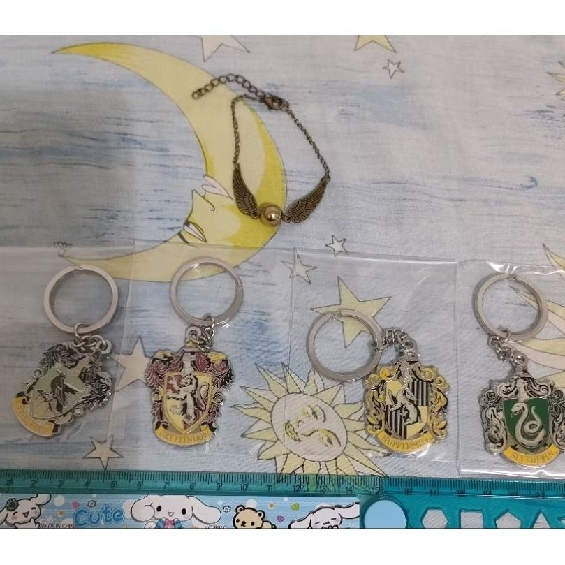 Wizarding World Harry Potter Metal Keychain + Bracelet Snitch Original Japan