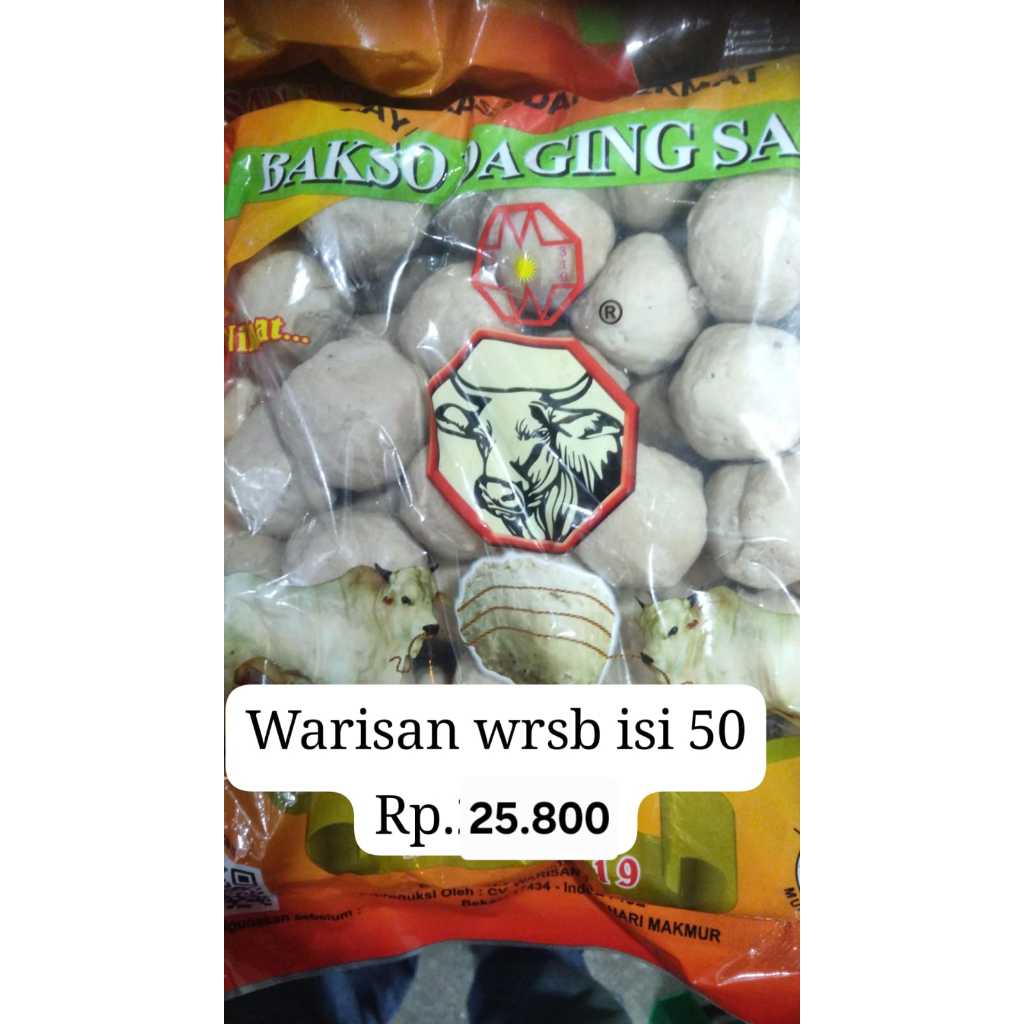 

BAKSO WARISAN WRSB ISI 50