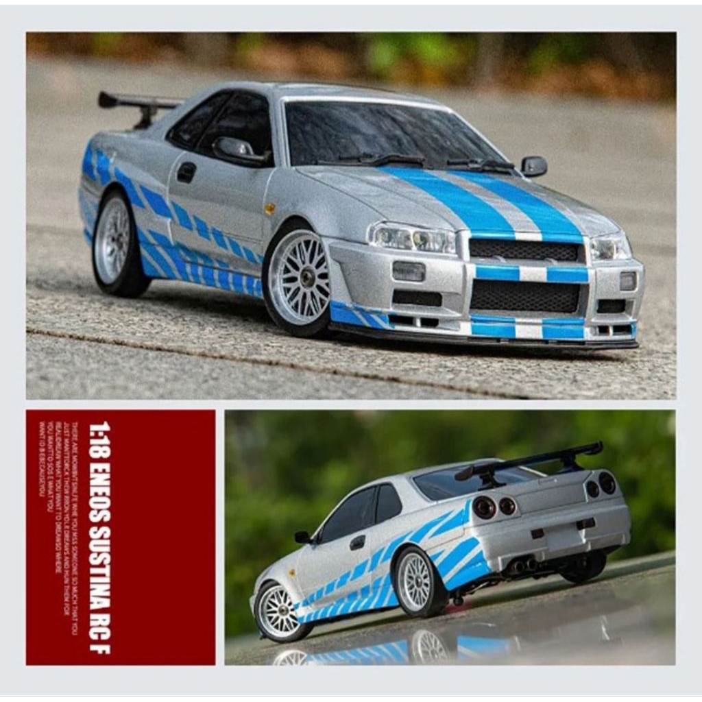 1/18 LDRC Nissan Skyline GT-R R34 RC Drift RTR