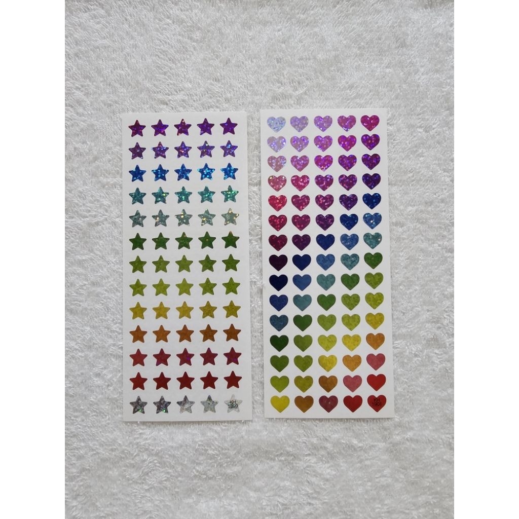 

(Baca Deskripsi) Color Seal Sticker with Love & Star Shape
