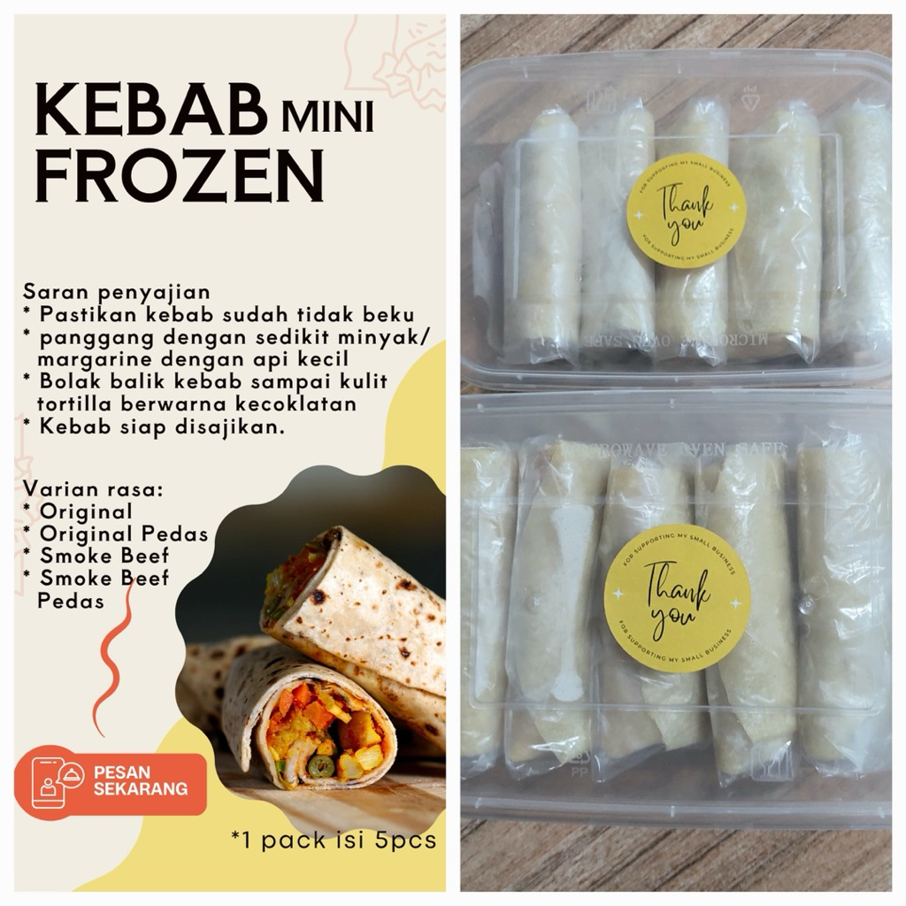 

Kebab Mini Frozen isi 5 Pcs
