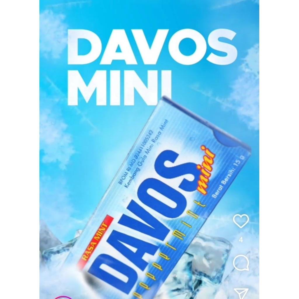 

Permen Davos Mini / Lux (isi 20 Pack )