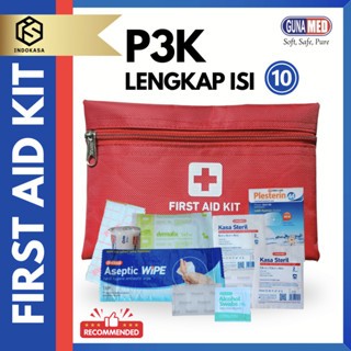 P3K POUCH + ISI / P3K POUCH ISI 10 LENGKAP / KOTAK P3K LENGKAP / P3K