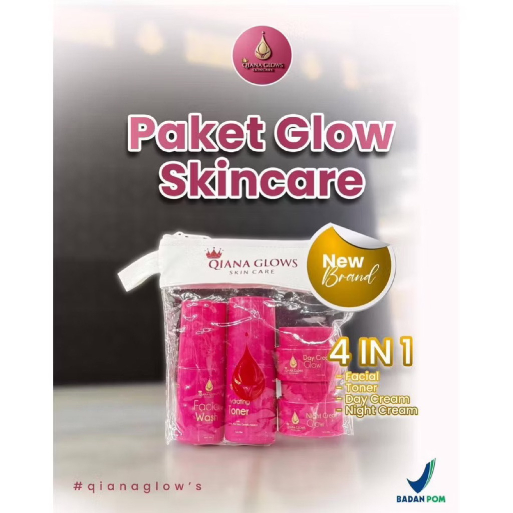 Qiana Glow Skincare Paket Skincare BPOM