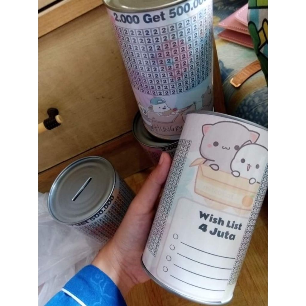 Celengan target/ celengan kaleng