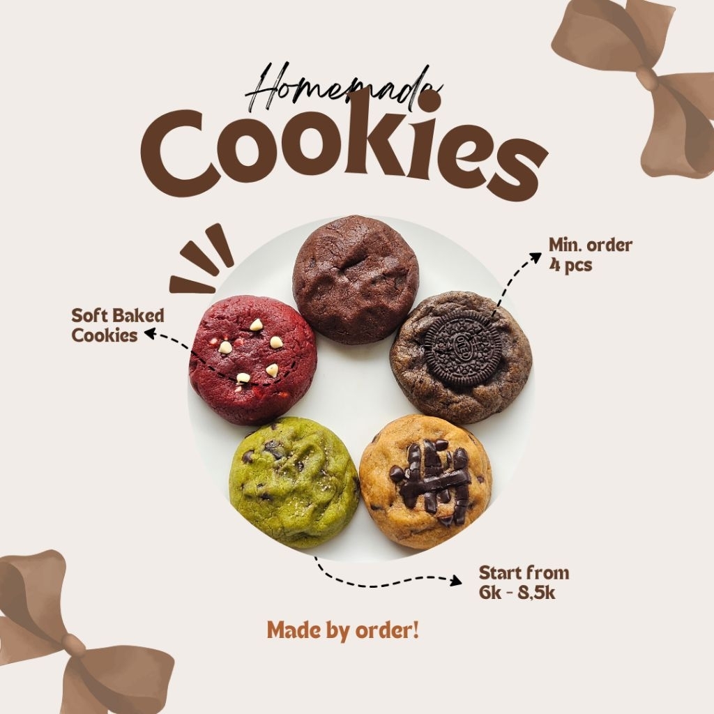 

Soft Cookies (MADE BY ORDER) min.order 4 pcs