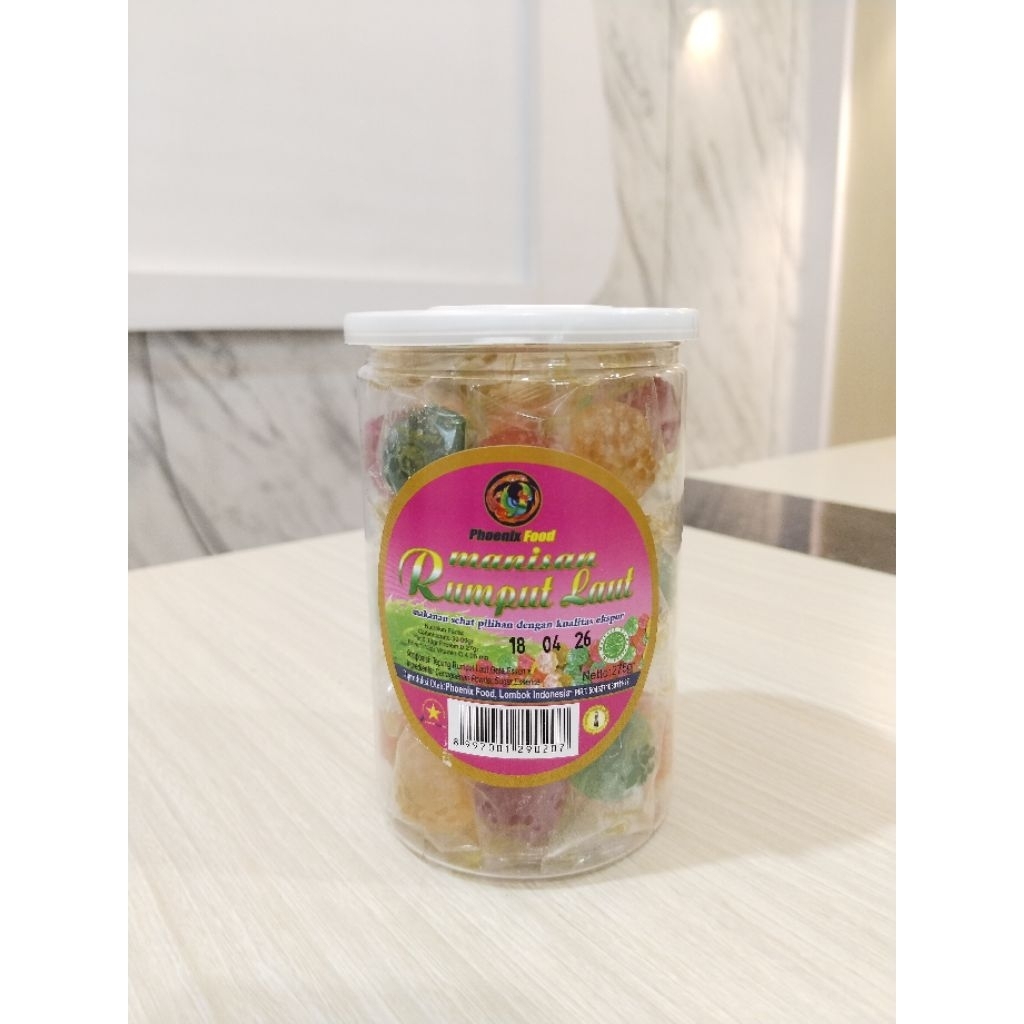 

Oleh Oleh Khas Lombok NTB Manisan Rumput Laut Toples 275 gr