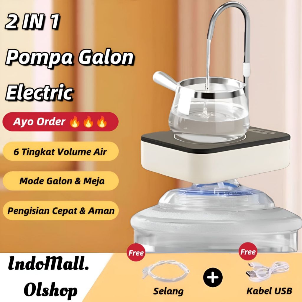 Pompa Galon Meja Electric Dispenser Pompa Air Galon Outdoor Portable Water Pump