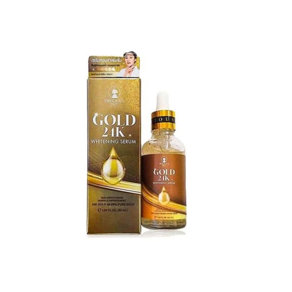 Precious Skin Thailand Gold 24K Whitening Serum 50ml / 24k gold peel