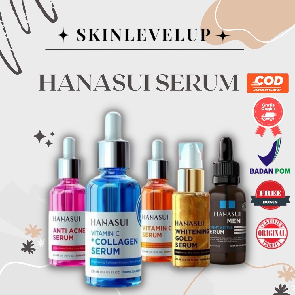 Hanasui Serum Gold Whitening Gold / Hanasui Serum Gold Whitening Gold / Hanasui Serum for Men ( Seru