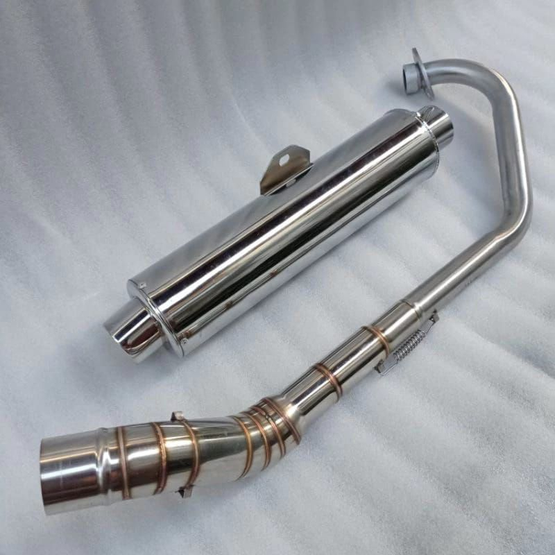 Knalpot Fullset Silencer CKD Standar Racing Vixion Old Tinggal Pasang