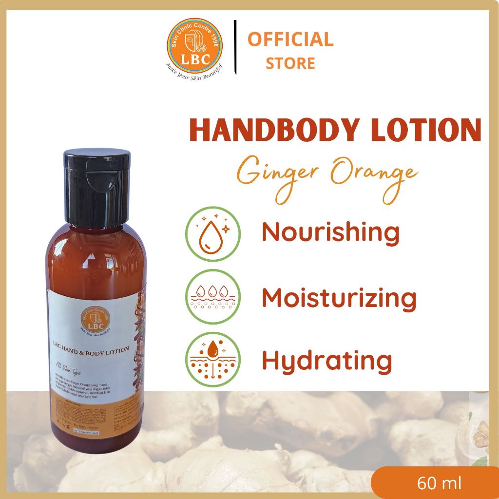 Travel size LBC Body Lotion 60 ml (Ginger Orange - Limited Edition)