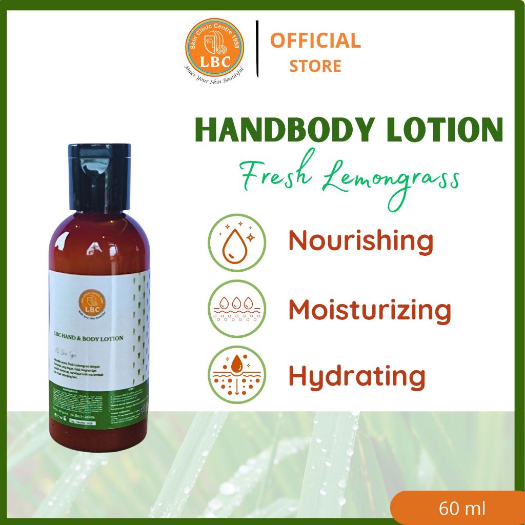 Travel size LBC Body Lotion 60  ml(Fresh Lemongrass- Limited Edition)