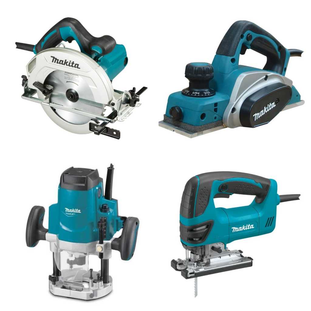 PROMO PAKET TUKANG KAYU  Model MAKITA Mesin CIRCULAR SAW + Mesin PLANER / SERUT KAYU + Mesin PROFIL 