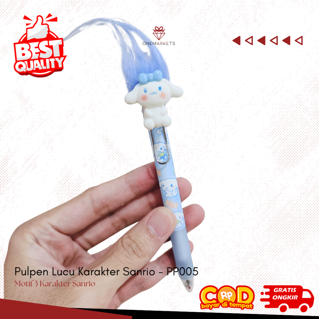 

Pulpen Lucu Imut / Pulpen Karakter Sanrio / Kado Pulpen Alat Tulis Kantor / Hadiah Ulangtahun Anak Unik / Perlengkapan Alat Tulis Sekolah - PP005