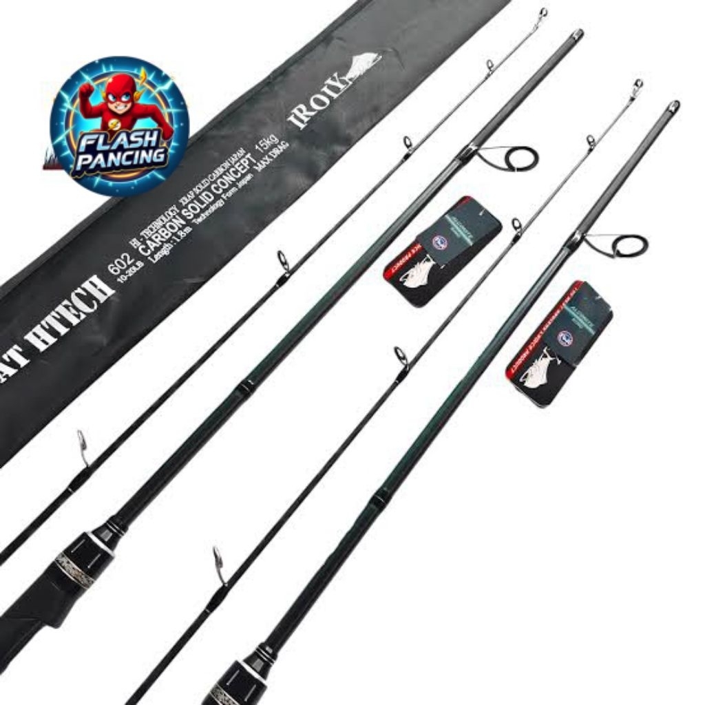 Joran Iroly LESAT HI-TECH / ELITO ANGLE CARP GEN II (180cm 8-17lb/10-20lb) -galatama carbon solid Fu