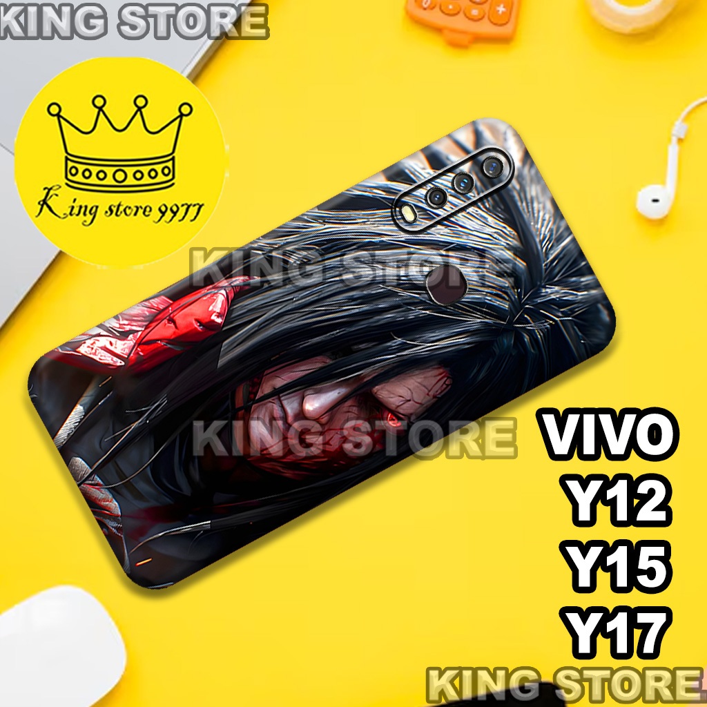 (KS8)  Softcase karet untuk VIVO Y12 - Y15 - Y17 Motif gambar karakter Anime Naruto/casing VIVO Y12 