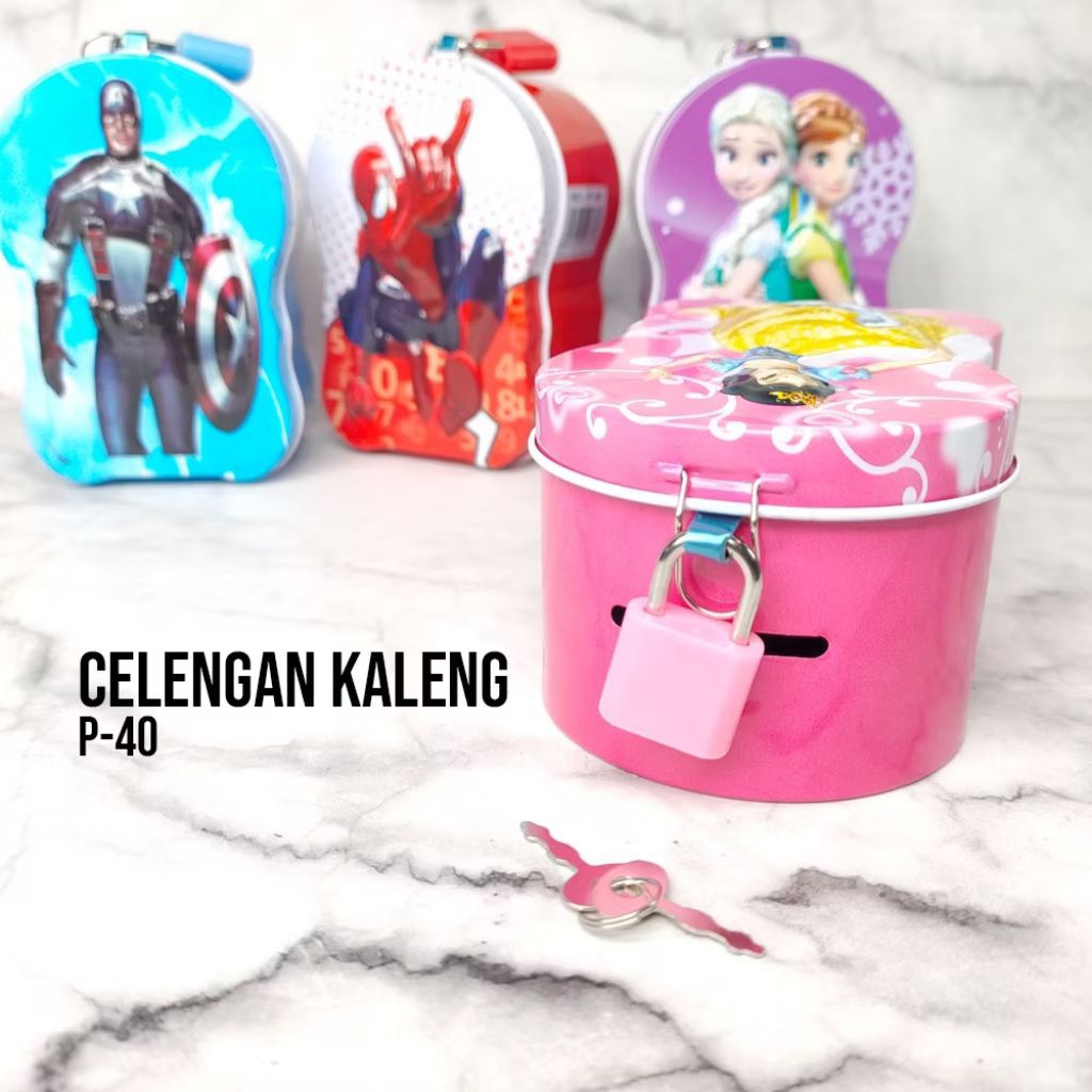 ELSTUFF785 CELENGAN KARAKTER ANAK LUCU / CELENGAN KUNCI GEMBOK