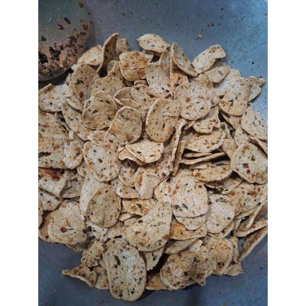 

Basreng Koin Asin Gurih Wangi Daun Jeruk