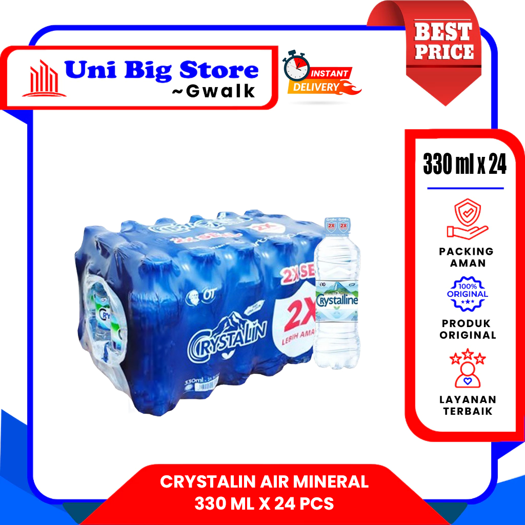 

CRYSTALIN AIR MINERAL BOTOL - (330 ml x 24 pcs) DUS