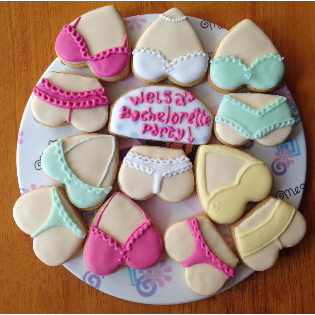 

Butter Cookies Hias, tema bachelorette party.