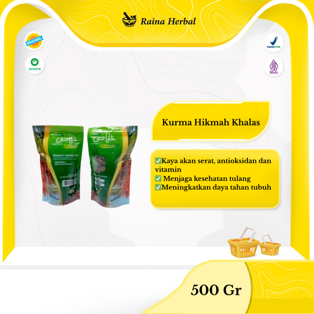 

Kurma Hikmah Khalas Kholas 500gr