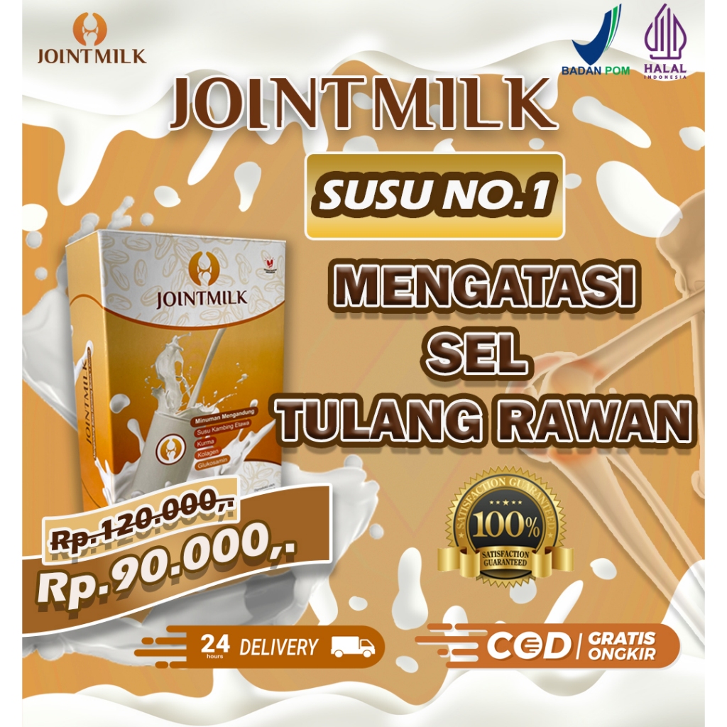 

JOINTMILK Susu Etawa - Susu mengatasi sel tulang rawan dan Nyeri Sendi No.1 glukosamin&kolagen