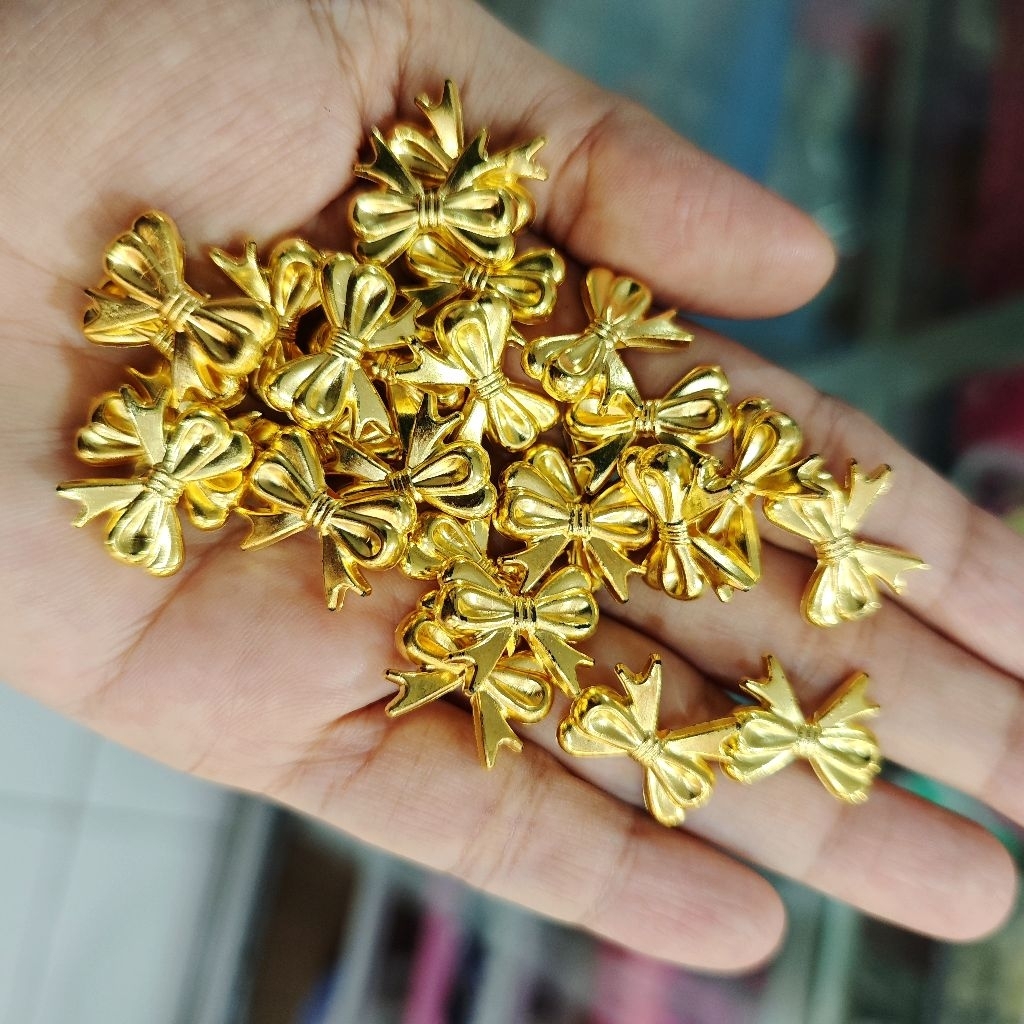 MANIK MANIK CCB BENTUK PITA BAHAN AKRILIK