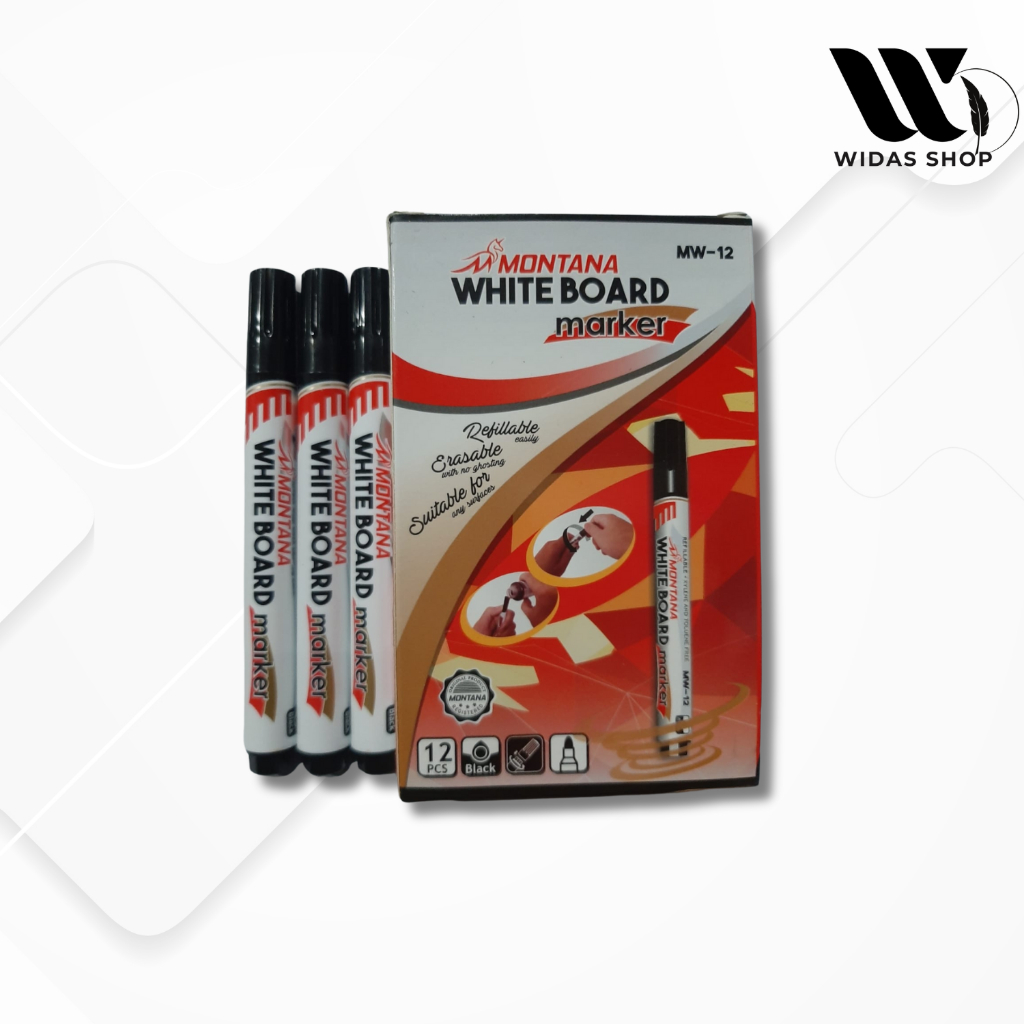 

Spidol Whiteboard Marker Montana MW-12 (12pcs)