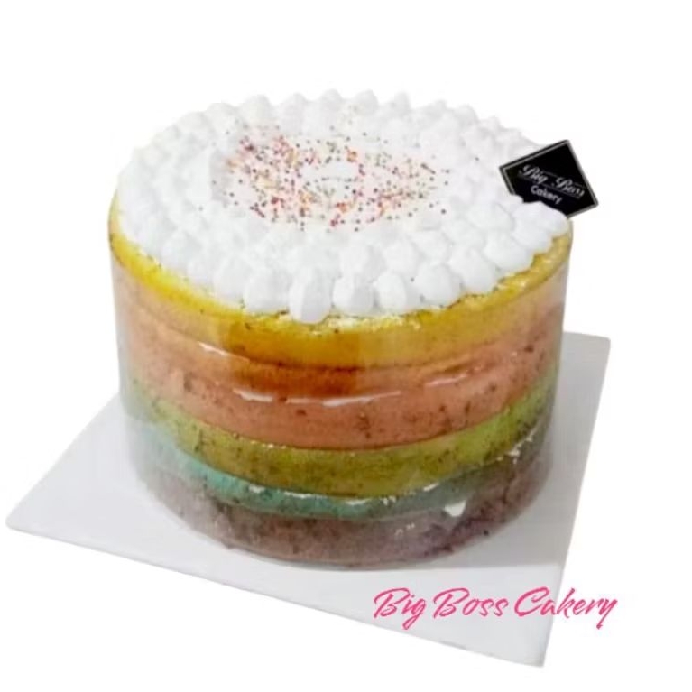 

KUE TART PELANGI ULTAH BIRTHDAY VANILLA CAKE RAINBOW