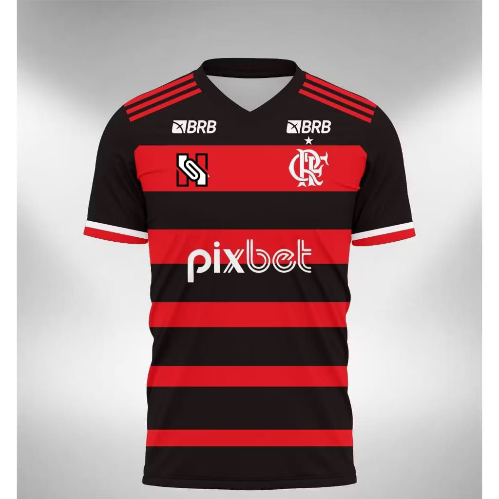 JERSEY FLAMENGO HOME TERBARU FULL PRINTING