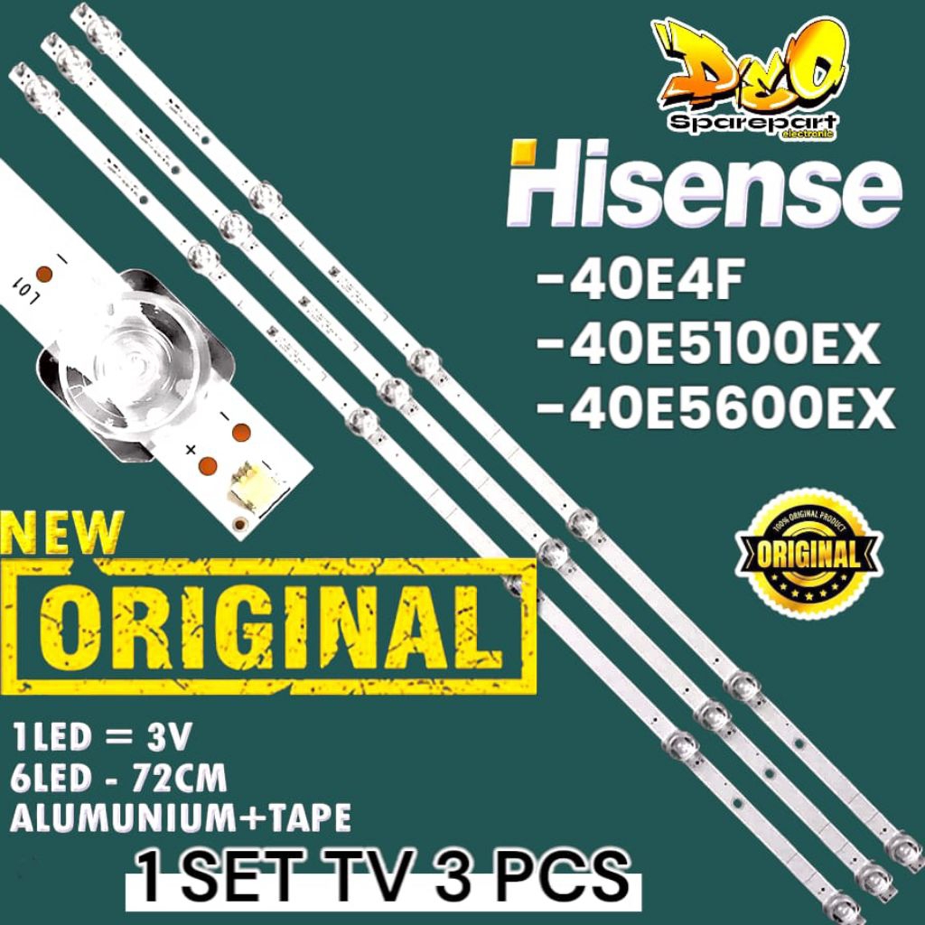 BACKLIGHT TV LED HISENSE 40 INC 40E5600EX 40E5100EX 40E4F LAMPU BACKLIGHT TV HISENSE 40E5600EX 40E10