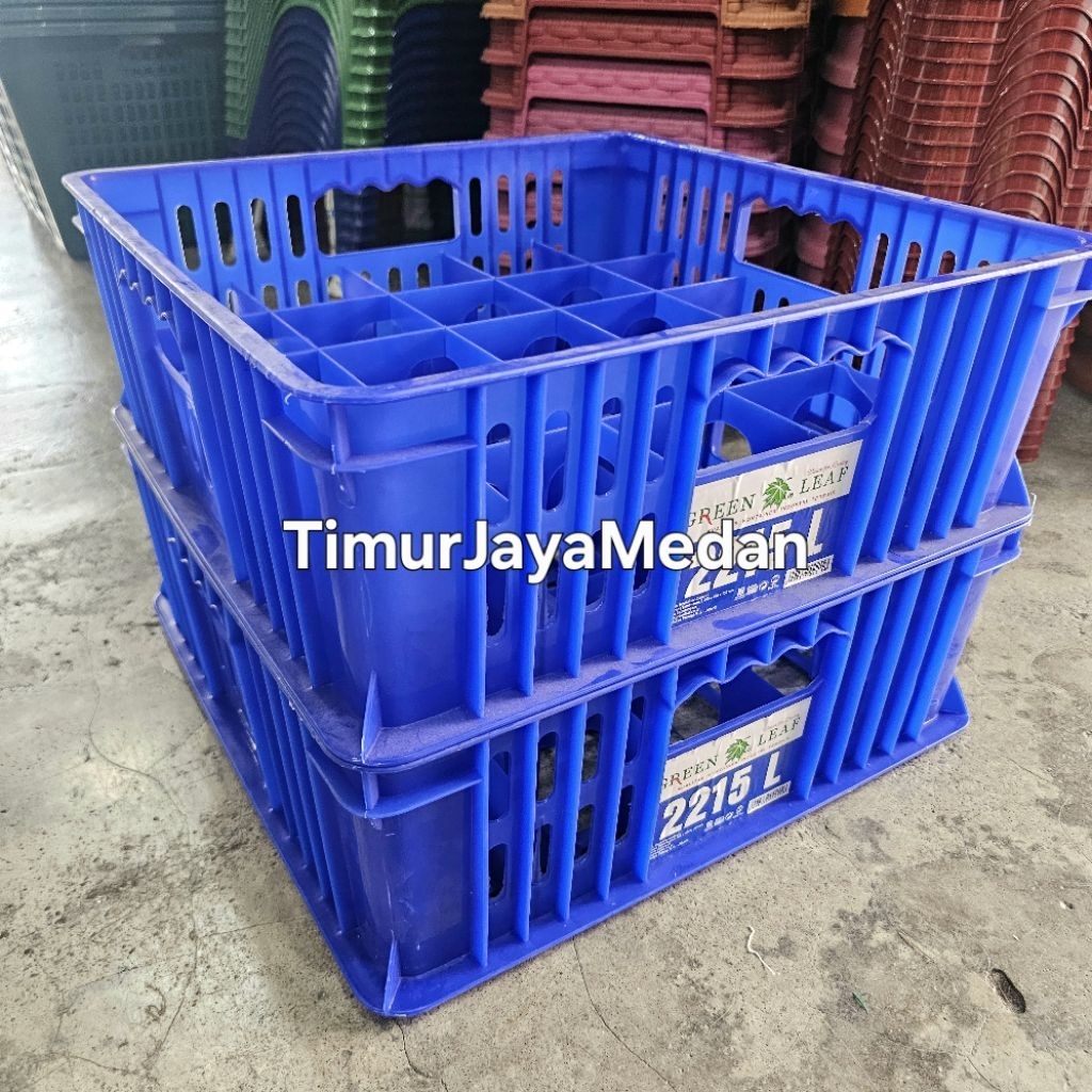 Container Krat Rak Gelas Plastik 25 Lubang Green Leaf