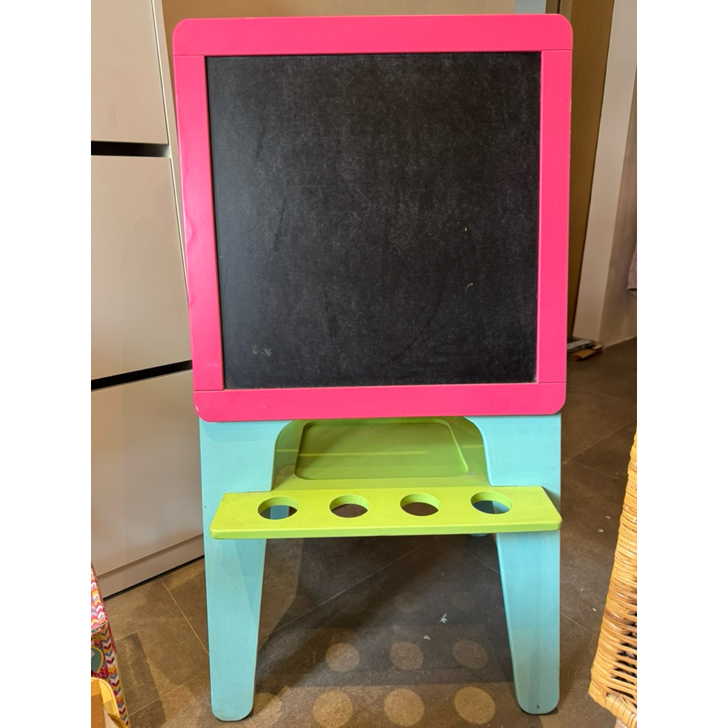 

Preloved Mothercare ELC Wooden white board (double sided easel)