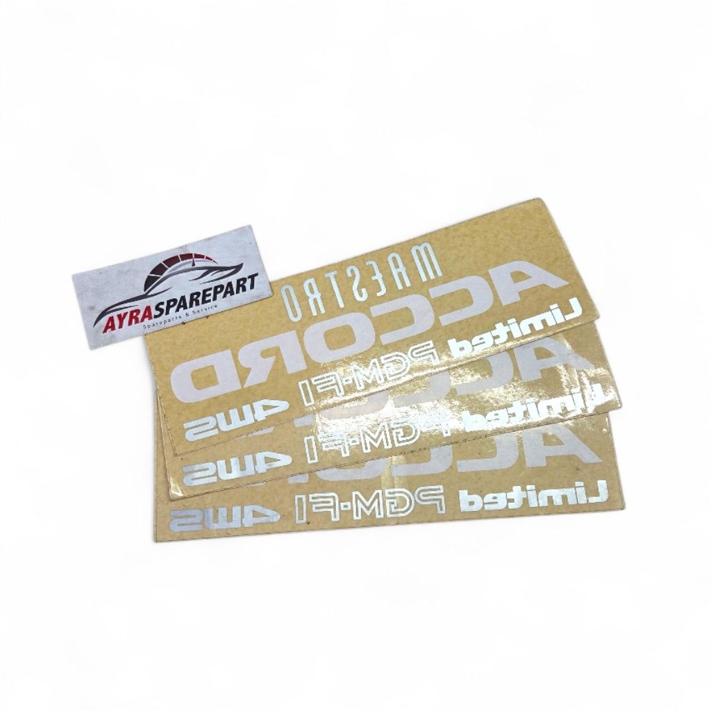 Sticker stiker kaca belakang mobil Honda Accord Maestro SM4