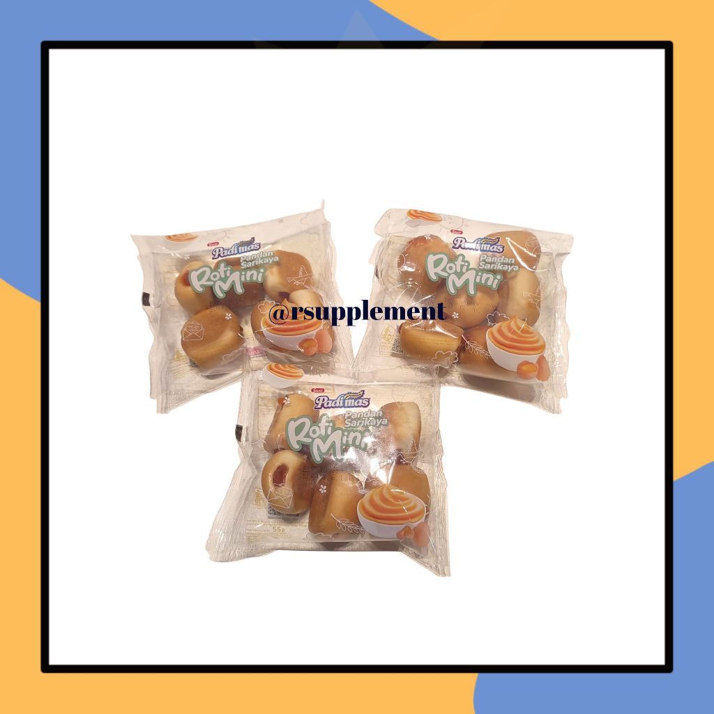 

Padi Mas Roti Mini 55gr Kue Manis Dengan Isian Aneka Rasa Buah Sweet Bread Padimas