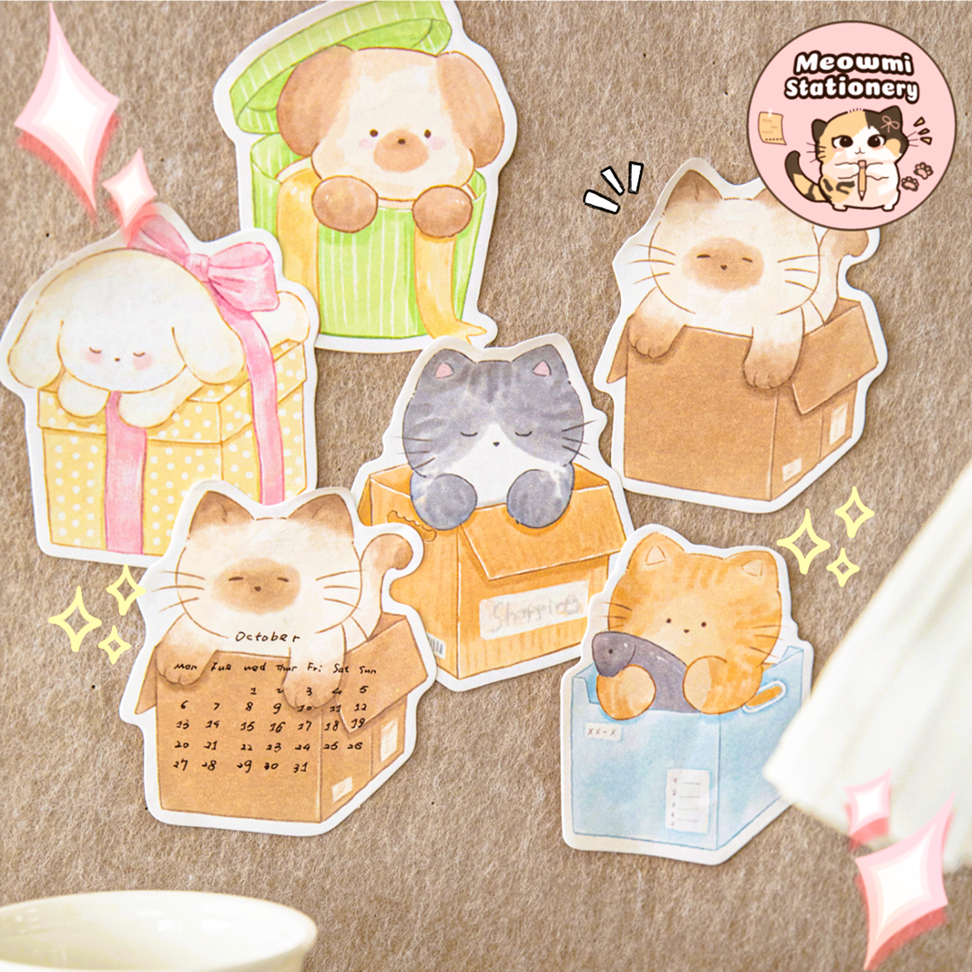 

Meowmi Stationery Sticky Notes Motif Kucing Lucu Kartun Lucu Ins Memo Lucu MB0159