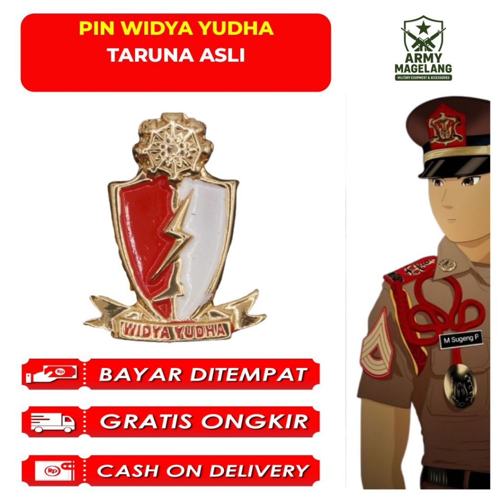 PIN WIDYA YUDHA PDH TARUNA AKMIL ASLI