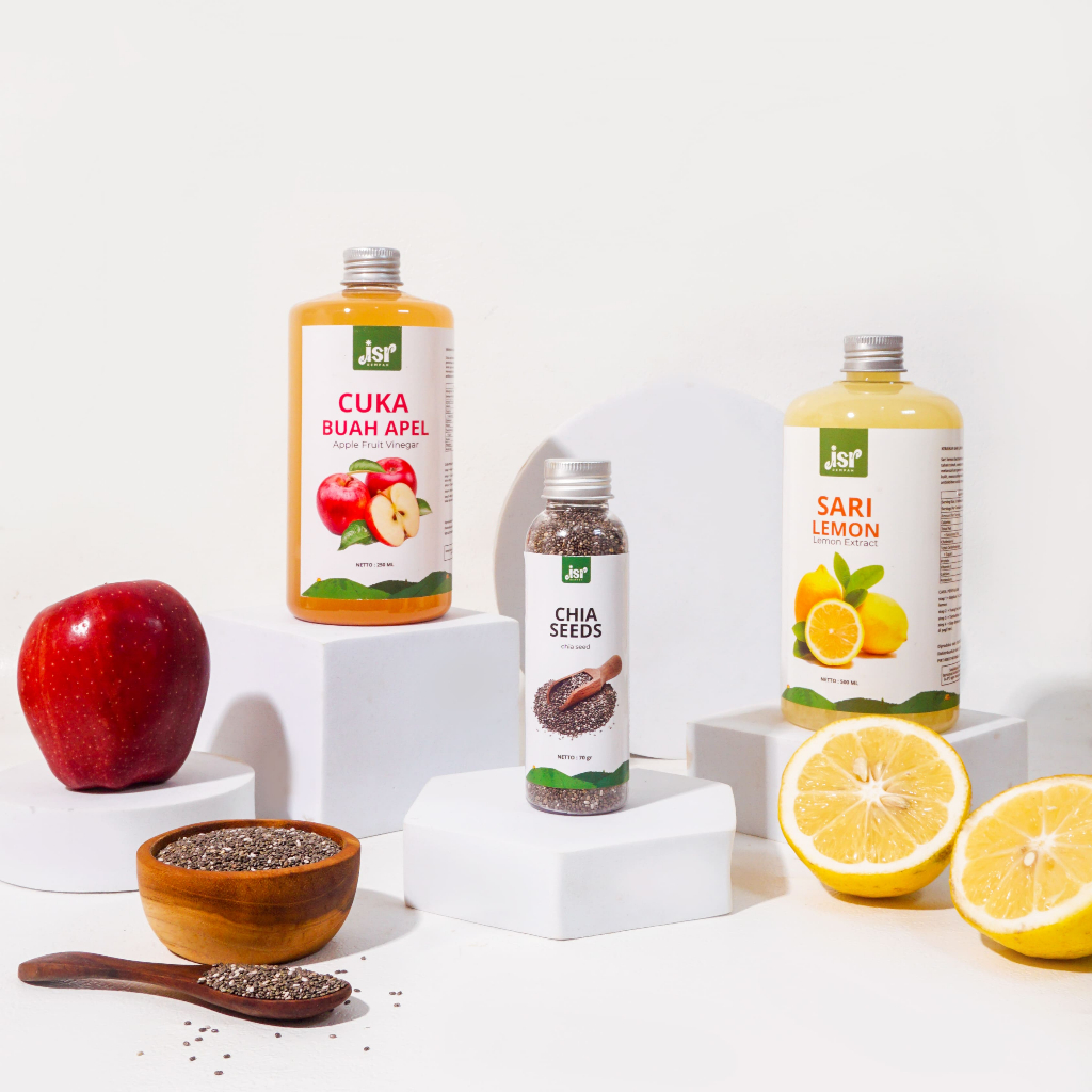 

JSR Rempah Paket Hemat Sari Lemon dan Cuka Apel 500 ml dan Chia Seeds