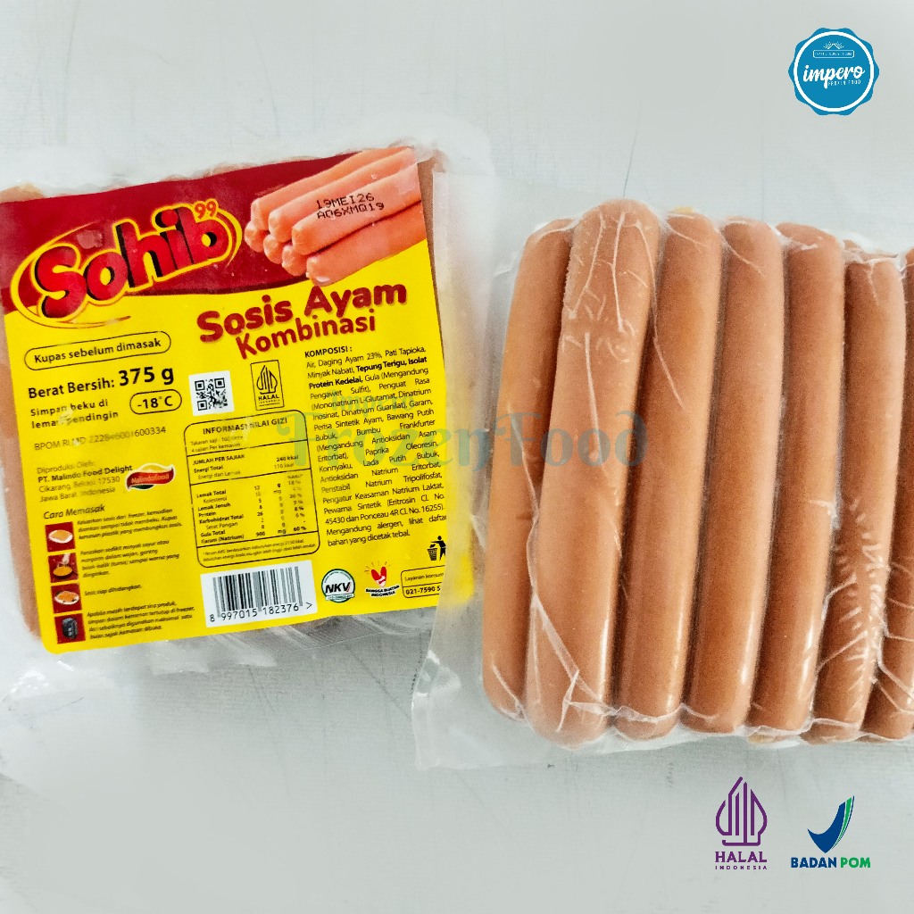 

Sosis Ayam Kombinasi 375gr Halal