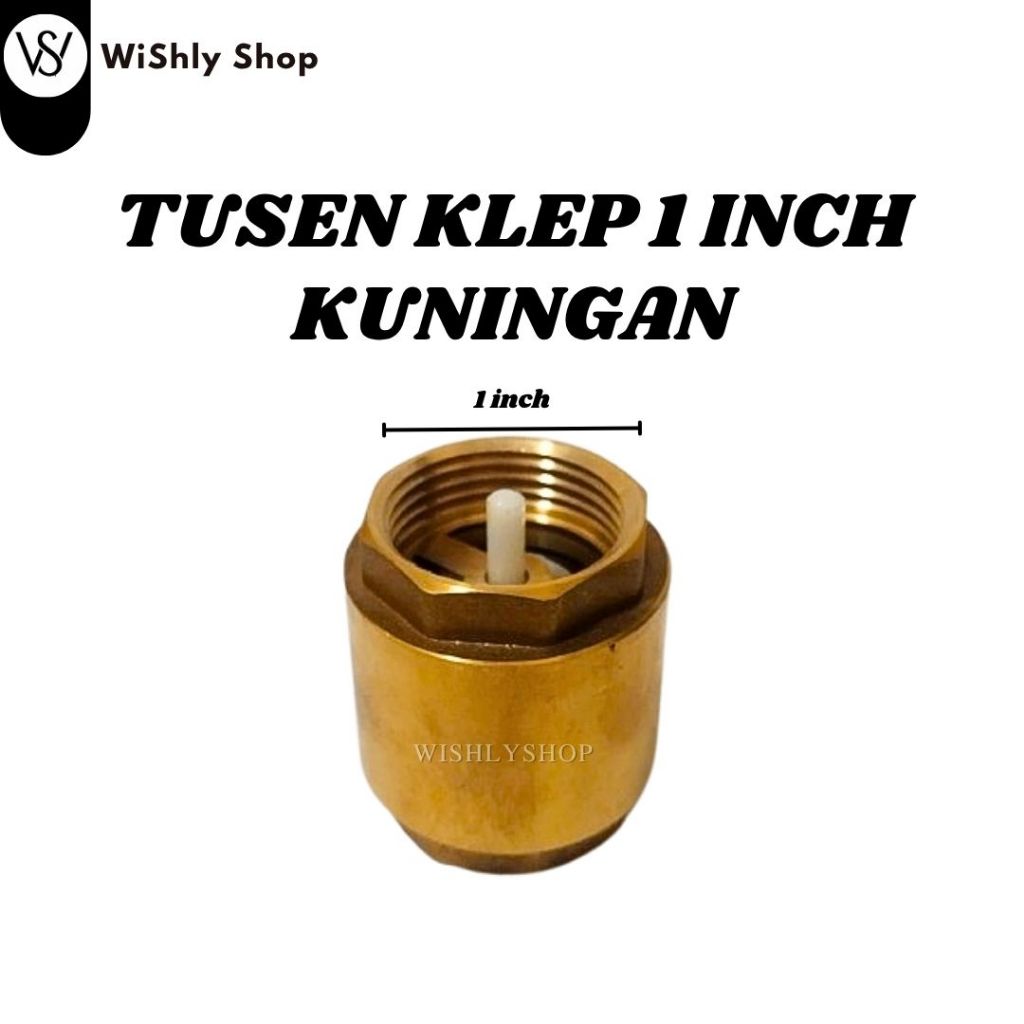 Tusen Klep 1 inch Kuningan