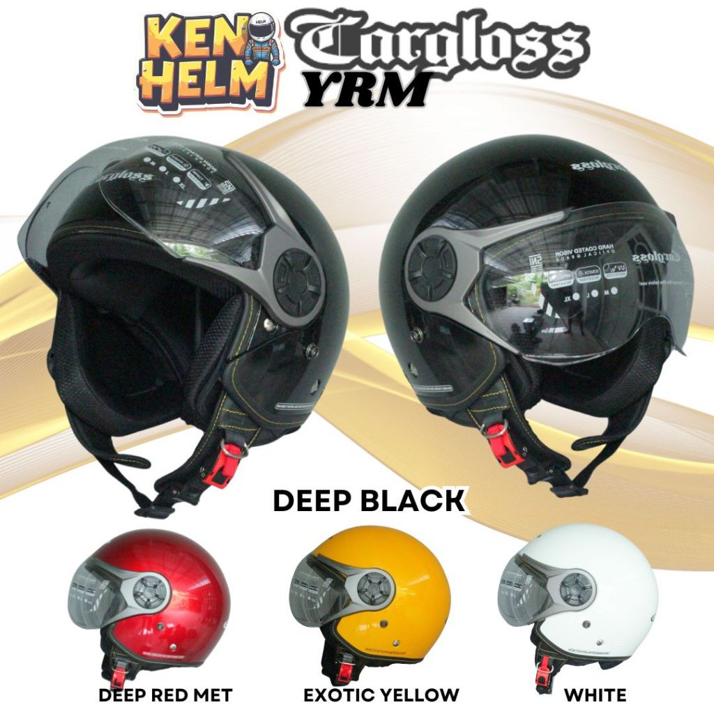 HELM CARGLOSS YRM SOLID ORIGINAL 100%, CARGLOSS HELM PRIA WANITA DEWASA, CARGLOSS OFFICIAL STORE