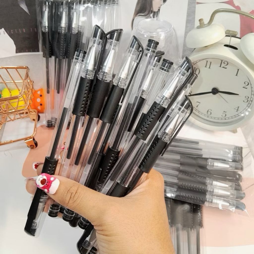 

Pen Gel Import Set 1 Lusin Isi 12 Pcs Pulpen Bolpen Murah Bolpoin mini Pulpen