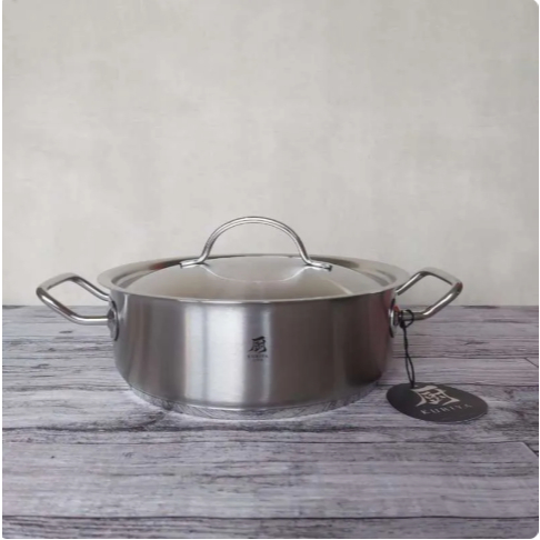 Panci High Quality Low Casserole 24cm (KJ83324) Kuriya Japan